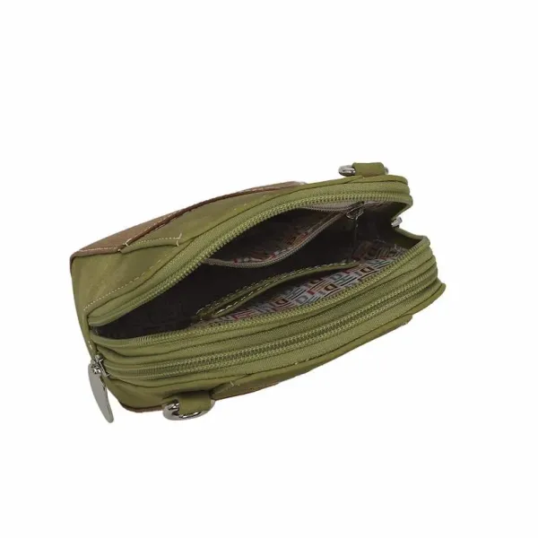 Hi-Di-Hi Schoudertas Little Paradise L.Green/Cognac - Afbeelding 3