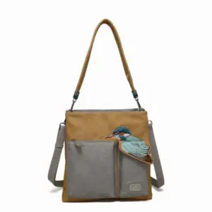 Hi-Di-Hi Schoudertas King Shopper Peach/L.Grey