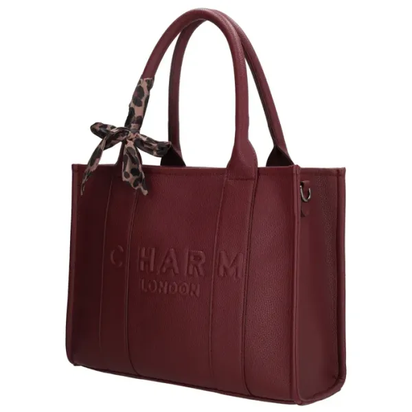 Charm Londen Shopper/Schoudertas Bond Bordeaux - Afbeelding 7