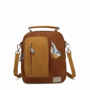 Hi-Di-Hi Hand/Schoudertas Little Climber Cognac/Peach