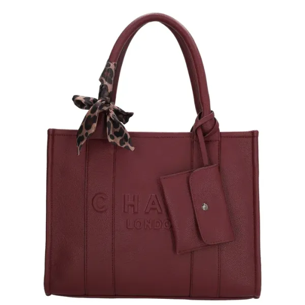 Charm Londen Shopper/Schoudertas Bond Bordeaux - Afbeelding 9