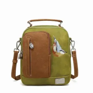 Hi-Di-Hi Hand/Schoudertas Little Climber L.Green/Cognac