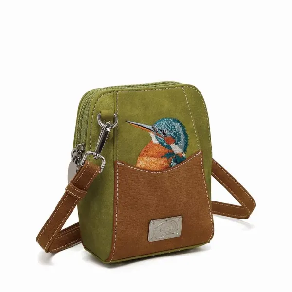Hi-Di-Hi Schoudertas Little Paradise L.Green/Cognac - Afbeelding 4