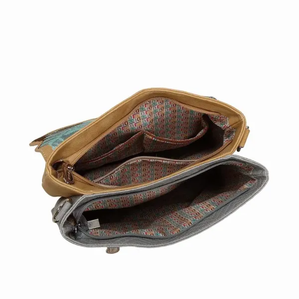 Hi-Di-Hi Schoudertas King Shopper Peach/L.Grey - Afbeelding 3