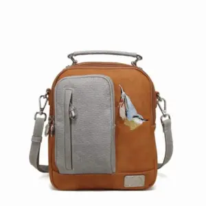 Hi-Di-Hi Hand/Schoudertas Little Climber Orange/L.Grey