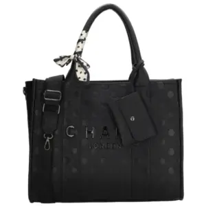 Charm Londen Laptoptas 15.6" Bond Avenue Zwart Stippen