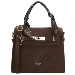 Charm Londen Hand/Schoudertas The Hamptons Village Donkerbruin