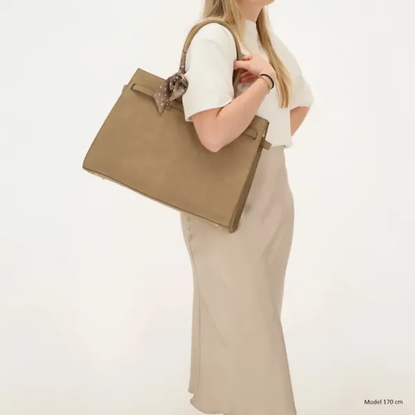 Charm Londen Laptoptas 15.6" The Hamptons Village Taupe - Afbeelding 4