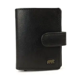 Bear Design Portemonnee met Pasjeshouder Pietro Zwart