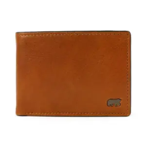 Bear Design Billfold Alfredo Cognac