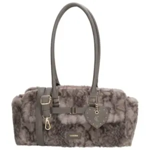 Charm Londen Hand/Schoudertas Stockholm Grijs Slangenprint