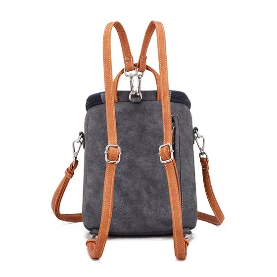 Hi-Di-Hi Hand/Schouder/Rugtas Woods Grey/Blue - Afbeelding 5