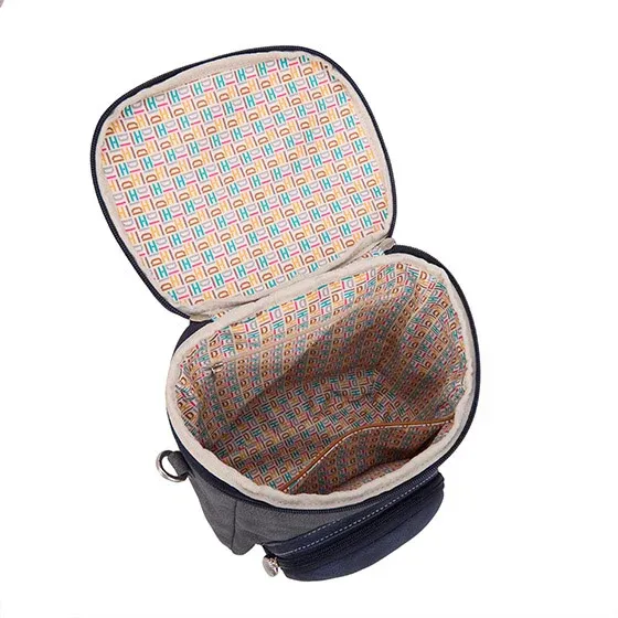 Hi-Di-Hi Hand/Schouder/Rugtas Woods Grey/Blue - Afbeelding 4