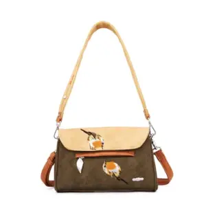 Hi-Di-Hi Cluch/Schoudertas Twiggle Green/Beige/Greyz