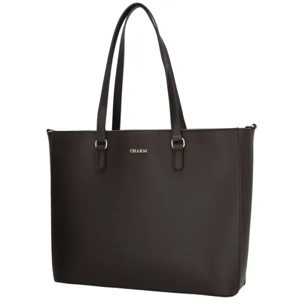 Charm London Shopper Birmingham 15.6'' Donkerbruin - Afbeelding 3