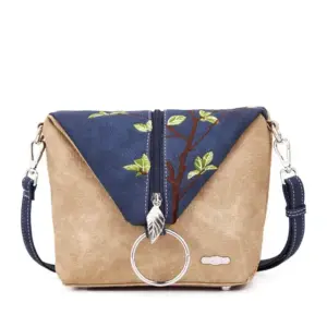 Hi-Di-Hi Rug/Hand/Schoudertas Wildflower Blue/Beige