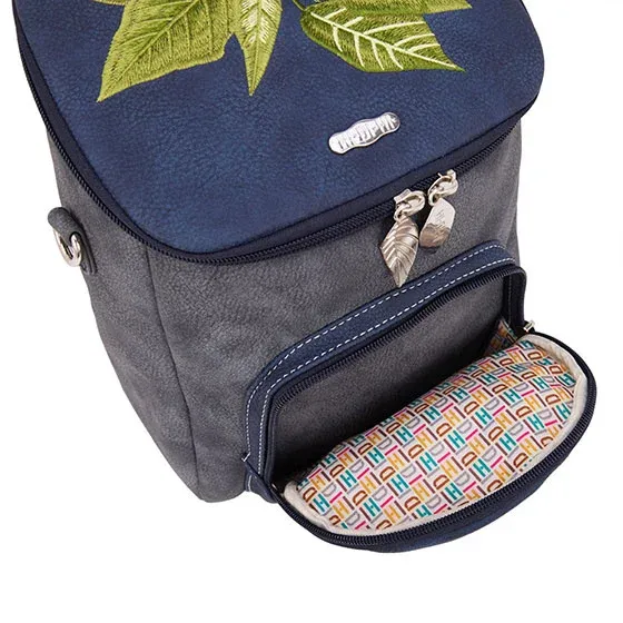 Hi-Di-Hi Hand/Schouder/Rugtas Woods Grey/Blue - Afbeelding 3