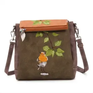 Hi-Di-Hi Schoudertas Tweet Green/Orange