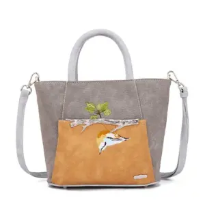 Hi-Di-Hi Hand/Schoudertas Flip L.Grey/Brown