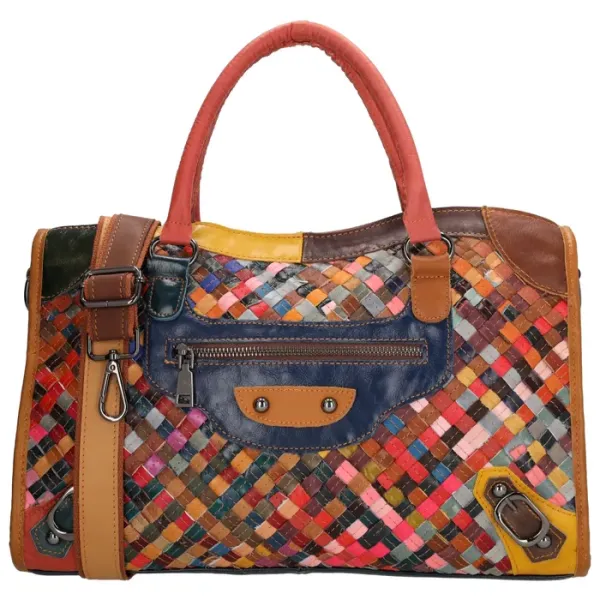 Beagles Hand/Schoudertas Treccia Multicolor