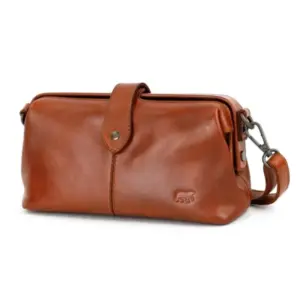 Bear Design Cutch/Schoudertas Rio Cognac