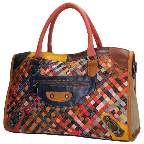 Beagles Hand/Schoudertas Treccia Multicolor - Afbeelding 5